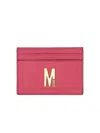 Moschino Card Holder With Gold Plaque