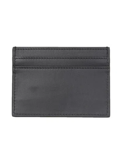 Moschino Card Holder With Logo In Black
