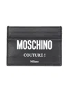 Moschino Couture Card Holder With Logo In Black