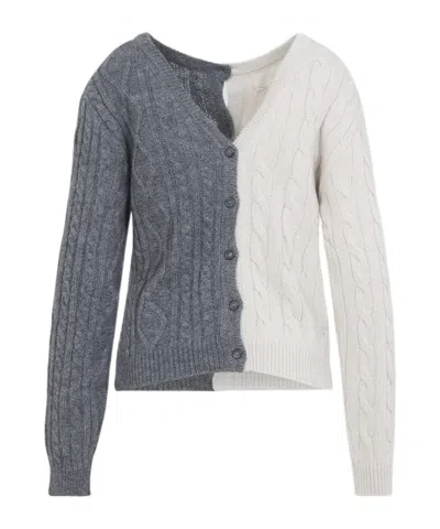 Moschino Cardigan Bicolor In Multi