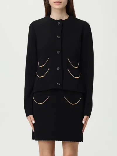 MOSCHINO CARDIGAN MOSCHINO COUTURE WOMAN COLOR BLACK,435372002