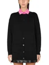 Moschino Couture Cardigan With Logo In Black