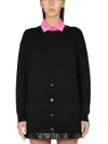 Moschino Couture Cardigan With Logo In Black