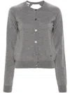 Moschino Open Back Buttoned Knit Cardigan