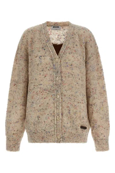 Moschino Caridgan Teddy Bear In Neutral