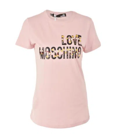 Moschino Cartoon Letter Logo T-shirt In Pink