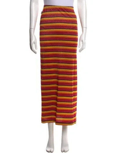 Pre-owned Moschino Cashmere Midi Length Skirt In Multi