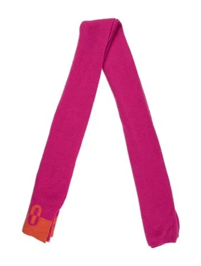 Pre-owned Moschino Cashmere Scarf W/ Tags In Pink