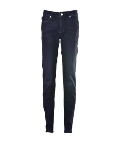 Moschino Casual Button Jeans In Black