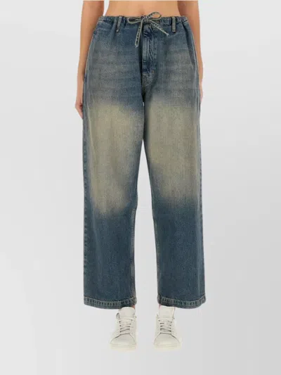 Moschino Jeans Cotton Denim Pants In Blue