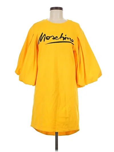 Pre-owned Moschino Casual Dress In Yellow