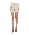 Moschino Women's Safari Essential Kit Bermuda Shorts In Nude