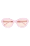 Moschino Cat Eye Bubble Frame Sunglasses