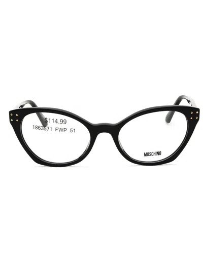 Moschino Cat Eye Eyeglasses For Women In Black