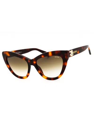Moschino Cat Eye Sunglasses - Style Mos122/s For Women In Brown