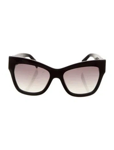 Pre-owned Moschino Cat-eye Gradient Sunglasses In Black