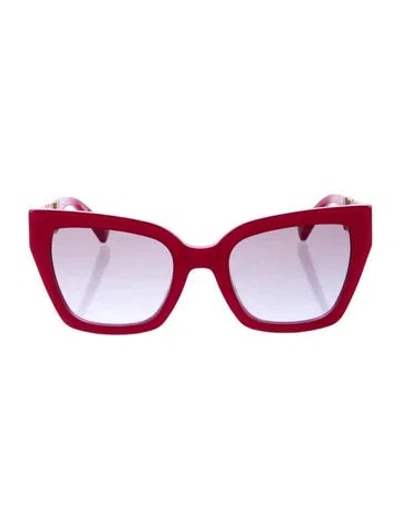 Pre-owned Moschino Cat-eye Gradient Sunglasses In Pink