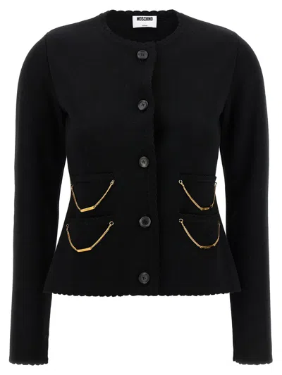 MOSCHINO MOSCHINO CHAIN CARDIGAN