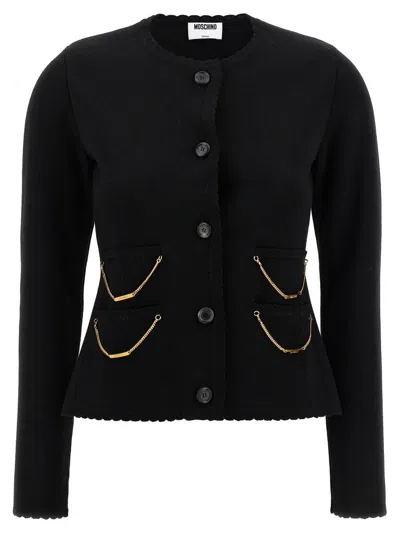 MOSCHINO MOSCHINO CHAIN CARDIGAN