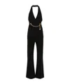 Moschino Chain Decorated Jumpsuit In Black