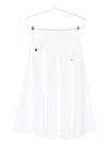 Moschino Chain-detail Midi Skirt In White