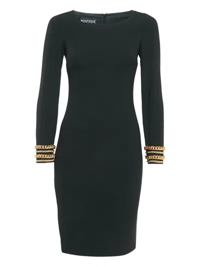 Pre-owned Moschino Chain-link Embellished Dress