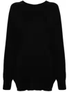 Moschino Chain-link Padlock-detail Jumper In Schwarz