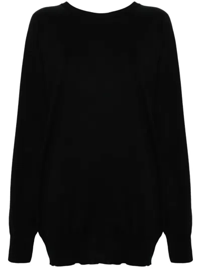 Moschino Chain-link Padlock-detail Jumper In Schwarz