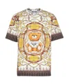 Moschino Chain-link Print Short-sleeve T-shirt In Multicolor