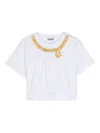 Moschino Chain-link Print T-shirt In White