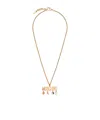 Moschino Chain Necklace In Yellow