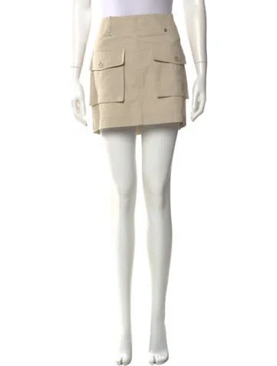 Pre-owned Moschino Chain-link Accents Mini Skirt In Neutral
