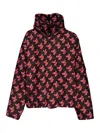 Moschino Logo Printed Puffer Jacket In Multicolor