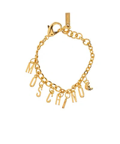 MOSCHINO LETTERING-CHARM BRACELET