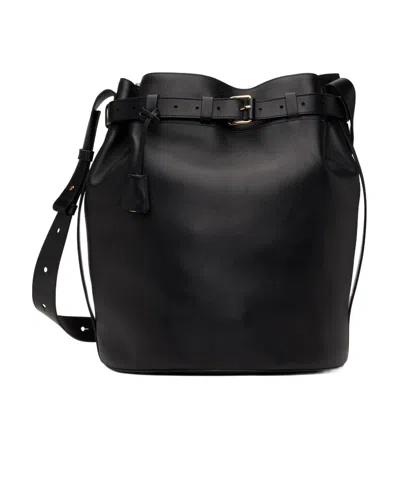 Moschino Charm Shoulder Bag In Black