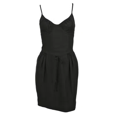 Pre-owned Moschino Cheap And Chic 1990's Cheap And Chic By Moschino Black Bustier Minidress