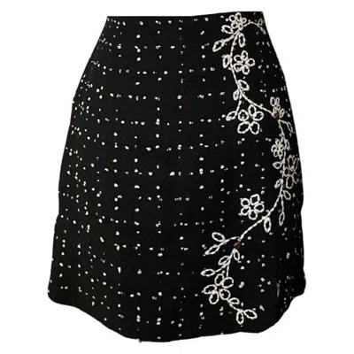 Pre-owned Moschino Cheap And Chic 1990's Vintage Moschino Cheap & Chic Mini Skirt In Black