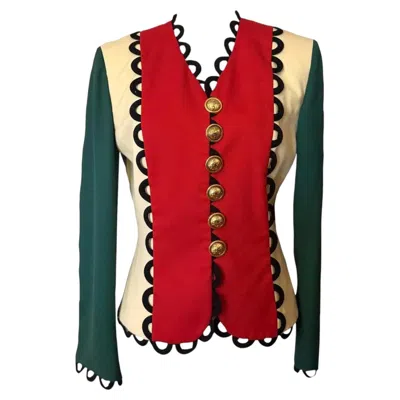 Pre-owned Moschino Cheap And Chic 1992-1993 Moschino Cheap & Chic Iconic Blazer In Red