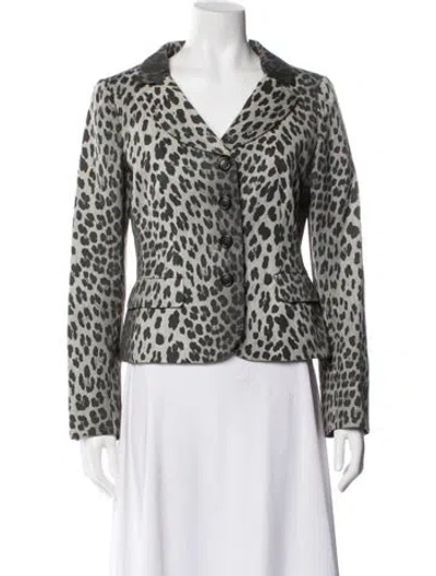 Pre-owned Moschino Cheap And Chic Animal Print Blazer In Multi