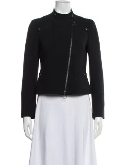 Pre-owned Moschino Cheap And Chic Biker Jacket In Blue