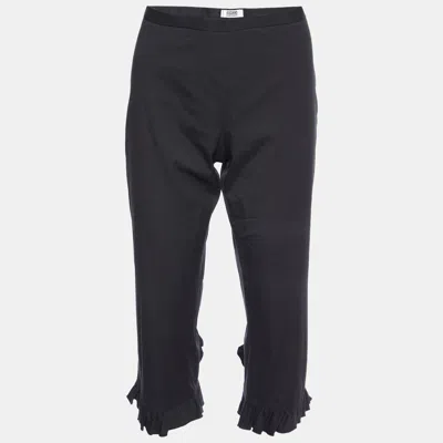 Moschino Cheap And Chic Black Cotton Capri Pants