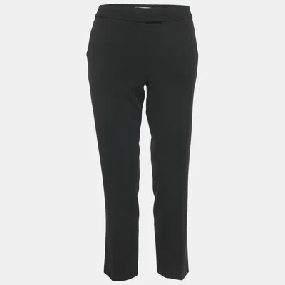 Pre-owned Moschino Cheap And Chic Black Crepe Formal Trousers M