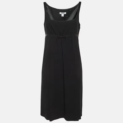 Moschino Cheap And Chic Black Crepe Sleeveless Mini Dress