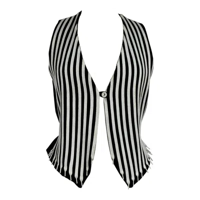 Pre-owned Moschino Cheap And Chic Cheap And Chic By Moschino Vintage Strings Vest In Gray