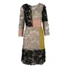 Moschino Cheap And Chic Colorblock Lace Dress - '10s In Multi