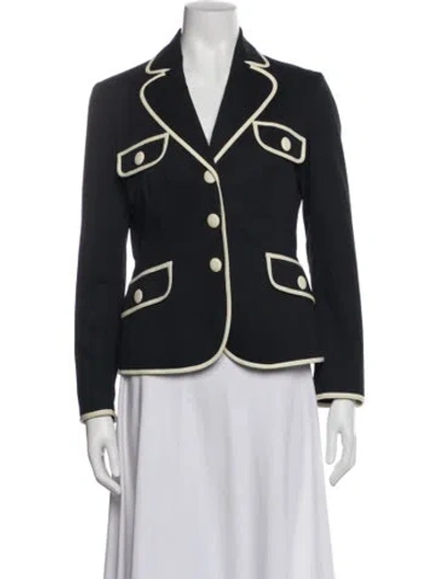 Pre-owned Moschino Cheap And Chic Colorblock Pattern Blazer In Gray