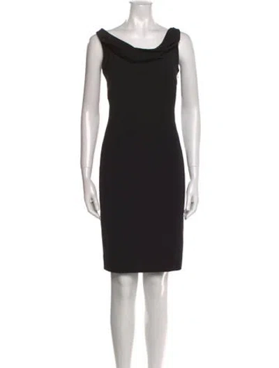 Pre-owned Moschino Cheap And Chic Cowl Neck Mini Dress In Black