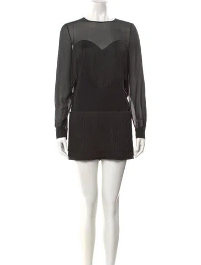 Pre-owned Moschino Cheap And Chic Crew Neck Romper In Black