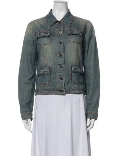 Pre-owned Moschino Cheap And Chic Denim Jacket In Blue