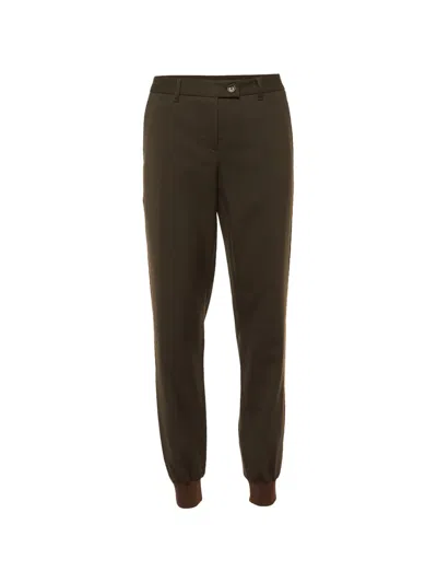 Pre-owned Moschino Cheap & Chic Elasticated-cuff Track Pants In Brown